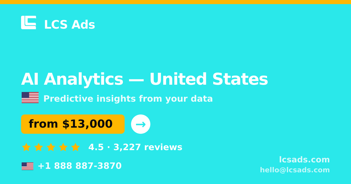 AI Analytics in Atlanta — from $9,100, rated 4.9/5 by 1815 clients. LCS Ads.