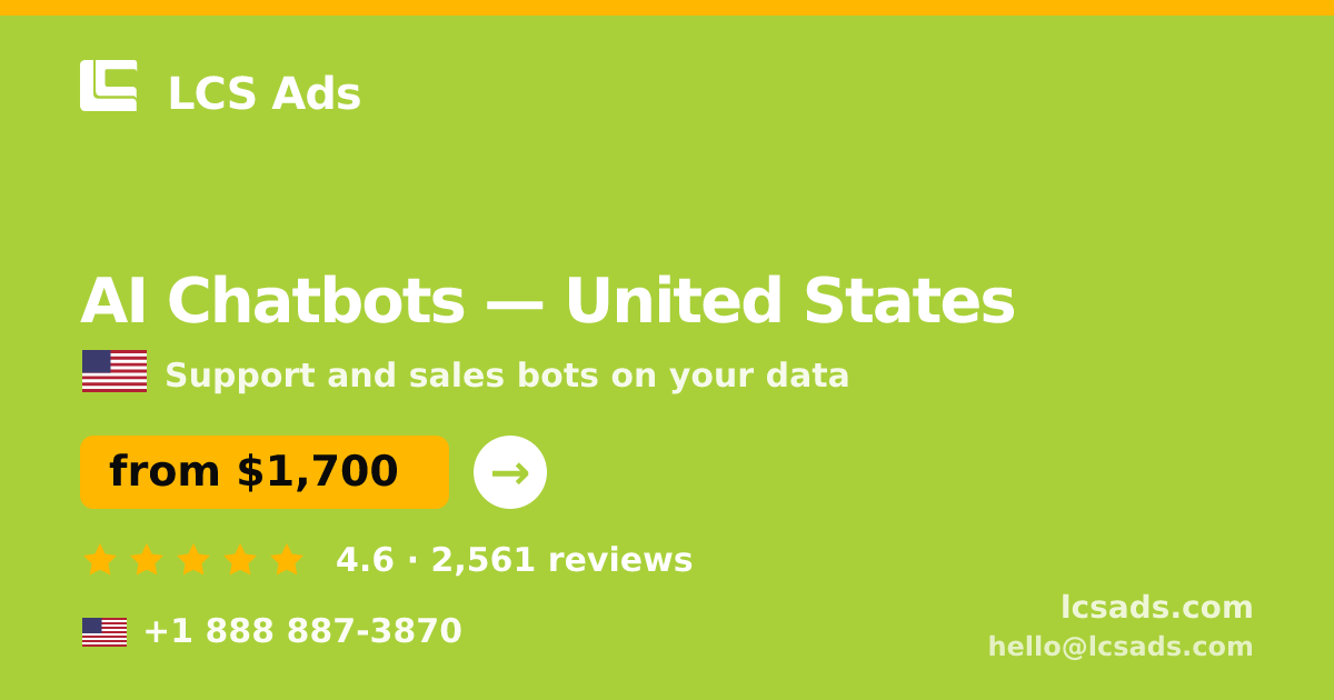 AI Chatbots in Miami — from $2,000/mo, rated 4.7/5 by 2724 clients. LCS Ads.