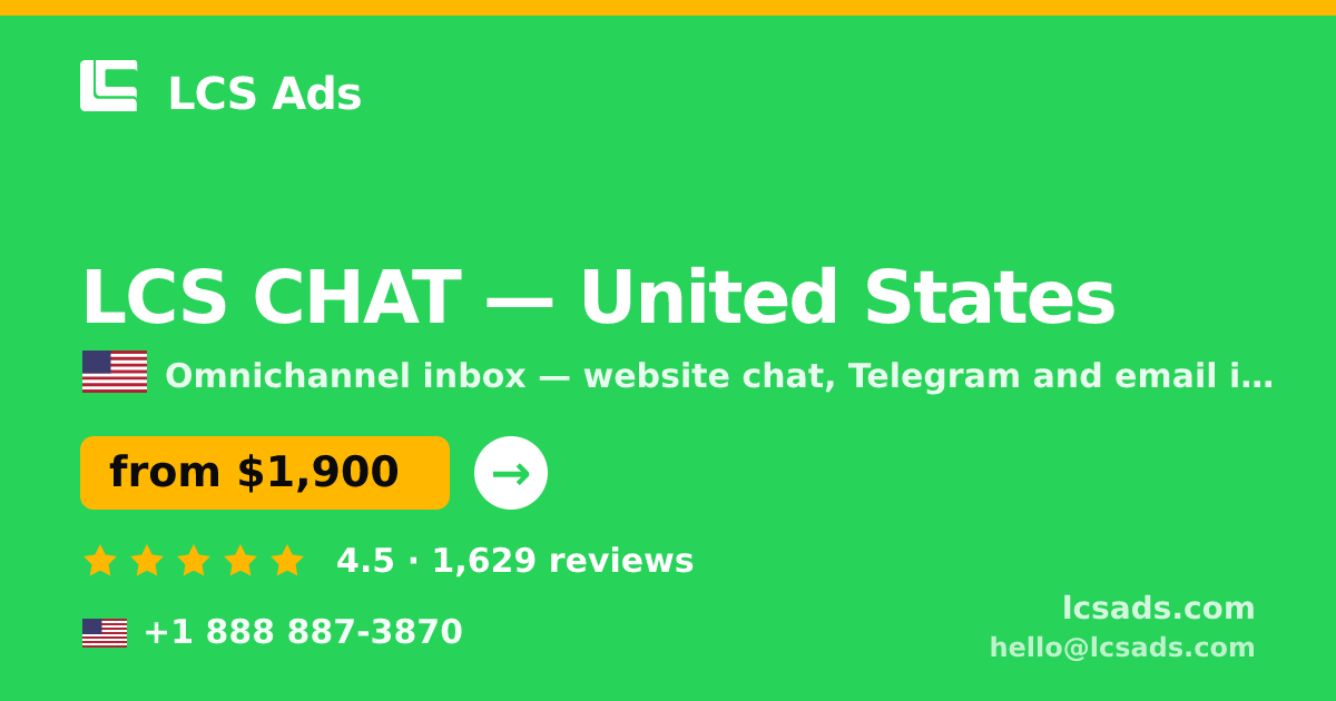 LCS CHAT in San Francisco — from $2,000/mo, rated 5/5 by 1988 clients. LCS Ads.
