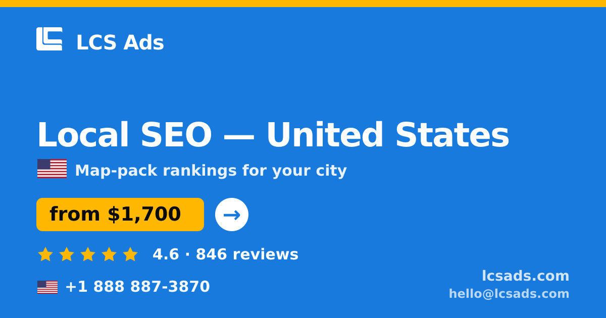 Local SEO in Miami — from $2,100/mo, rated 4.8/5 by 468 clients. LCS Ads.