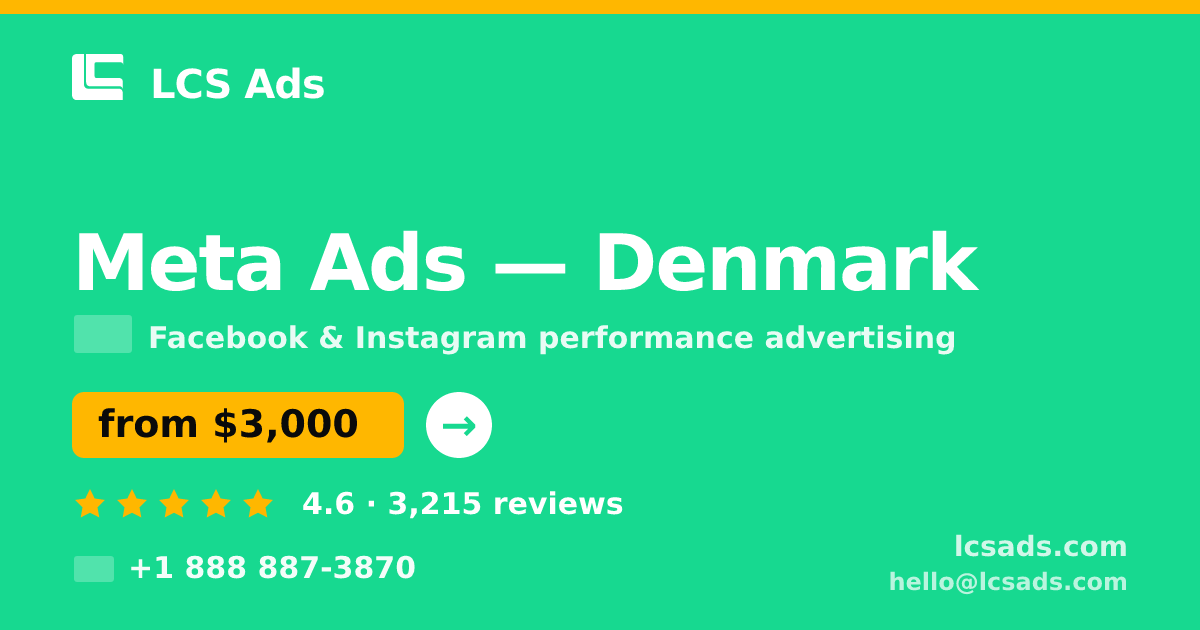 Meta Ads in Copenhagen — from $4,000/mo, rated 4.6/5 by 2312 clients. LCS Ads.