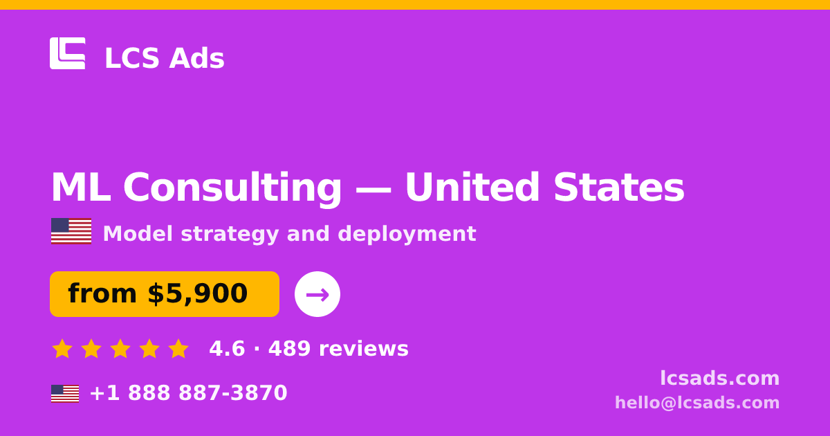 ML Consulting in Denver — from $5,800, rated 4.5/5 by 1744 clients. LCS Ads.