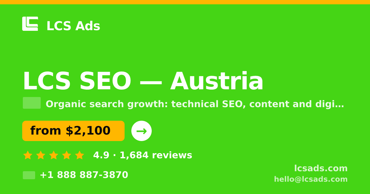 LCS SEO in Linz — from $2,800/mo, rated 4.9/5 by 1522 clients. LCS Ads.
