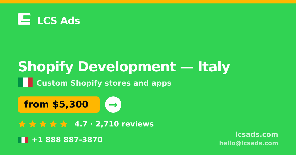 Shopify Development in Naples — from $7,000, rated 4.8/5 by 2749 clients. LCS Ads.