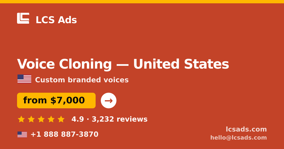 Voice Cloning in Denver — from $7,300, rated 4.7/5 by 1204 clients. LCS Ads.