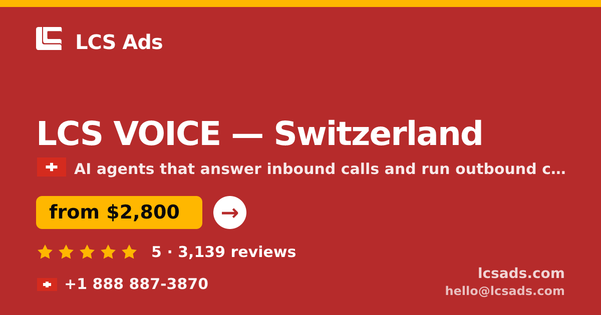 LCS VOICE in Basel — from $3,700/mo, rated 4.5/5 by 504 clients. LCS Ads.