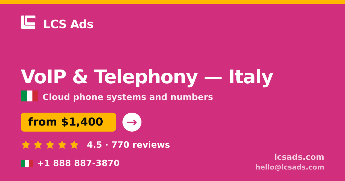 VoIP & Telephony in Naples — from $1,300/mo, rated 4.7/5 by 2935 clients. LCS Ads.