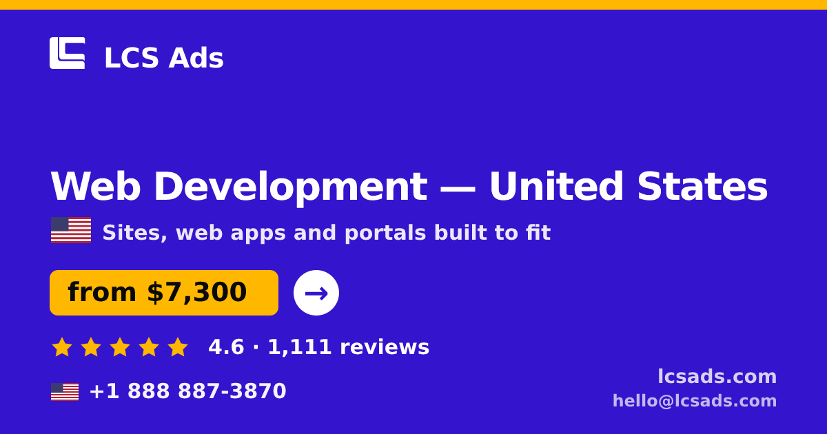 Web Development in Philadelphia — from $5,300, rated 4.6/5 by 1622 clients. LCS Ads.